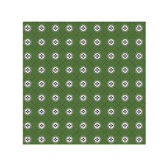 Logo Kekistan Pattern Elegant With Lines On Green Background Small Satin Scarf (square) by snek