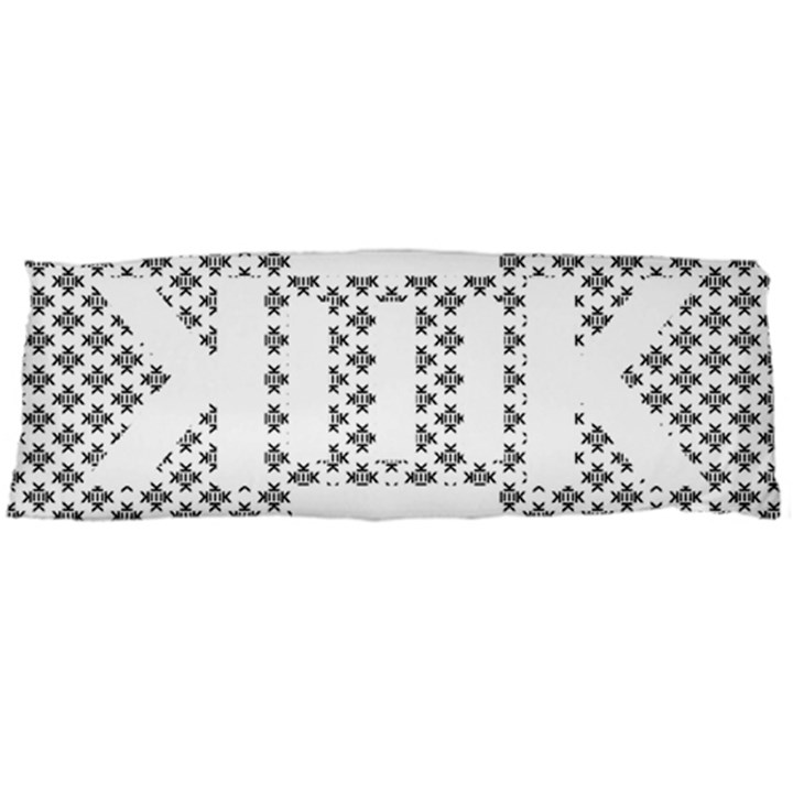 Logo Kek Pattern Black and White Kekistan Body Pillow Case (Dakimakura)
