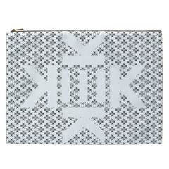 Logo Kek Pattern Black And White Kekistan Cosmetic Bag (xxl) by snek