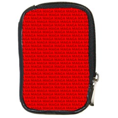 Maga Make America Great Again Usa Pattern Red Compact Camera Leather Case by snek