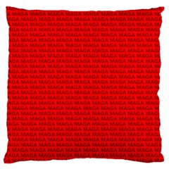 Maga Make America Great Again Usa Pattern Red Large Flano Cushion Case (one Side) by snek