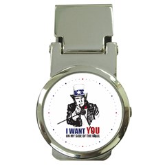 Build The Wall Funny Donald Trump Maga Money Clip Watches by snek