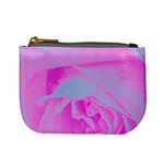 Perfect Hot Pink And Light Blue Rose Detail Mini Coin Purse