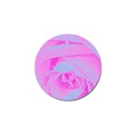 Perfect Hot Pink And Light Blue Rose Detail Golf Ball Marker (4 pack)