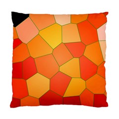 Background Pattern Orange Mosaic Standard Cushion Case (two Sides)