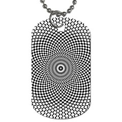 Abstract Animated Ornament Background Dog Tag (one Side)