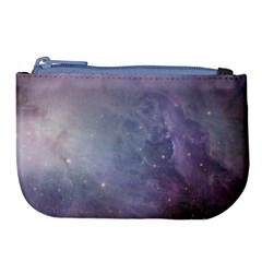 Orion Nebula Pastel Violet Purple Turquoise Blue Star Formation Large Coin Purse by genx