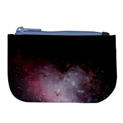 Eagle Nebula Wine Pink And Purple Pastel Stars Astronomy Large Coin Purse by genx