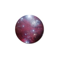 Christmas Tree Cluster Red Stars Nebula Constellation Astronomy Golf Ball Marker