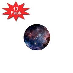 Carina Nebula Ngc 3372 The Grand Nebula Pink Purple And Blue With Shiny Stars Astronomy 1  Mini Buttons (10 Pack) 