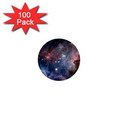 Carina Nebula Ngc 3372 The Grand Nebula Pink Purple And Blue With Shiny Stars Astronomy 1  Mini Buttons (100 Pack) 