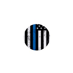 I Back The Blue The Thin Blue Line With Grunge Us Flag 1  Mini Magnets by snek