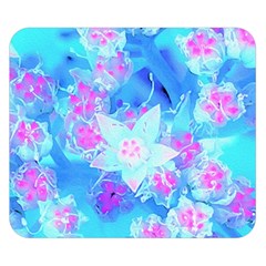 Blue And Hot Pink Succulent Underwater Sedum Double Sided Flano Blanket (small) 
