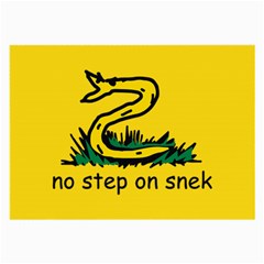 No Step On Snek Gadsden Flag Meme Parody Large Glasses Cloth by snek