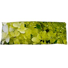 Elegant Chartreuse Green Limelight Hydrangea Macro Body Pillow Case (dakimakura) by myrubiogarden