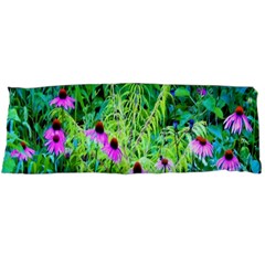 Purple Coneflower Garden With Tiger Eye Tree Body Pillow Case (dakimakura) by myrubiogarden