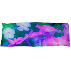 Pink, Green, Blue And White Garden Phlox Flowers Body Pillow Case Dakimakura (two Sides) by myrubiogarden