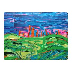 Our Town My Town Double Sided Flano Blanket (mini)  by arwwearableart