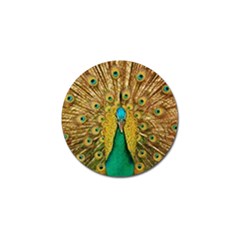 Peacock Feather Bird Peafowl Golf Ball Marker (10 Pack) by Wegoenart