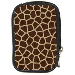 Giraffe Animal Print Skin Fur Compact Camera Leather Case