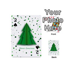 Fir Tree Christmas Christmas Tree Playing Cards 54 (mini) by Simbadda