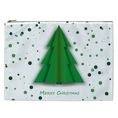 Fir Tree Christmas Christmas Tree Cosmetic Bag (xxl) by Simbadda
