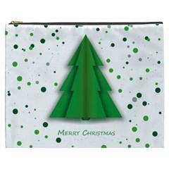 Fir Tree Christmas Christmas Tree Cosmetic Bag (xxxl) by Simbadda