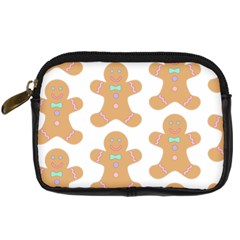 Pattern Christmas Biscuits Pastries Digital Camera Leather Case