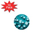 Stars Christmas Ice Decoration 1  Mini Buttons (10 pack) 