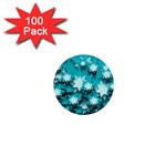 Stars Christmas Ice Decoration 1  Mini Buttons (100 pack) 