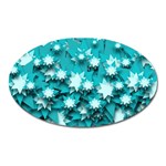 Stars Christmas Ice Decoration Oval Magnet