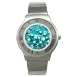 Stars Christmas Ice Decoration Stainless Steel Watch