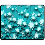 Stars Christmas Ice Decoration Fleece Blanket (Medium) 