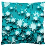 Stars Christmas Ice Decoration Large Flano Cushion Case (One Side)