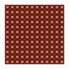 Christmas Paper Wrapping Pattern Medium Glasses Cloth (2-side) by Wegoenart