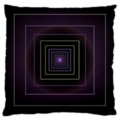 Fractal Square Modern Purple Large Cushion Case (one Side) by Wegoenart