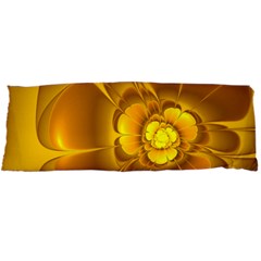 Fractal Yellow Flower Floral Body Pillow Case Dakimakura (two Sides) by Wegoenart