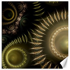 Fractal Steampunk Gears Fantasy Canvas 20  X 20  by Wegoenart