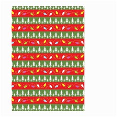 Christmas Papers Red And Green Small Garden Flag (two Sides) by Wegoenart