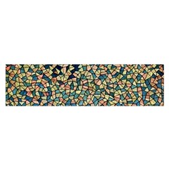 Background Cubism Mosaic Vintage Satin Scarf (oblong) by Wegoenart