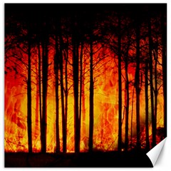Forest Fire Forest Climate Change Canvas 12  X 12  by Wegoenart
