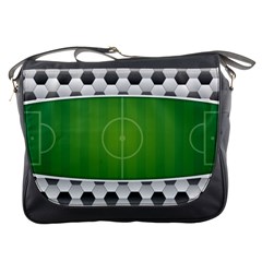 Background Sports Soccer Football Messenger Bag by Wegoenart