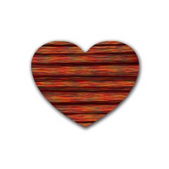 Colorful Abstract Background Strands Rubber Coaster (heart)  by Wegoenart