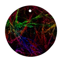 Background Abstract Cubes Square Ornament (round) by Wegoenart