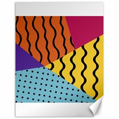 Background Abstract Memphis Canvas 12  X 16  by Wegoenart