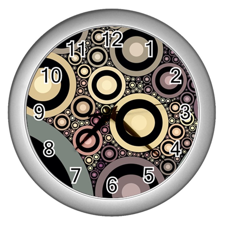 Art Retro Design Vintage Wall Clock (Silver)