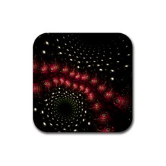 Background Texture Pattern Art Rubber Coaster (square) 