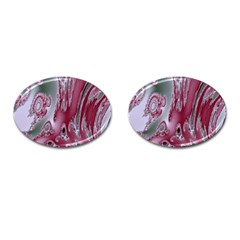 Fractal Gradient Colorful Infinity Cufflinks (oval)