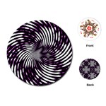 Background Texture Pattern Playing Cards (Round)