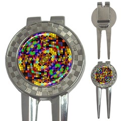 Color Mosaic Background Wall 3-in-1 Golf Divots by Wegoenart